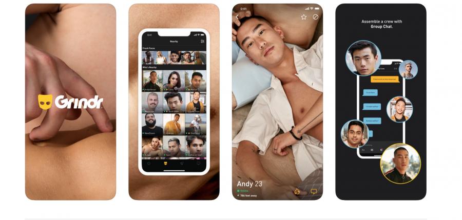 Screenshot of the Grindr app