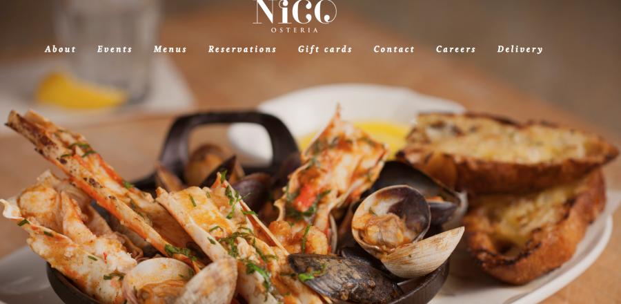 Sito web di Nico Osteria's website