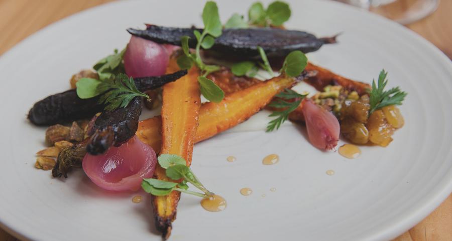 Delicious plate of vegetable at The Bristol