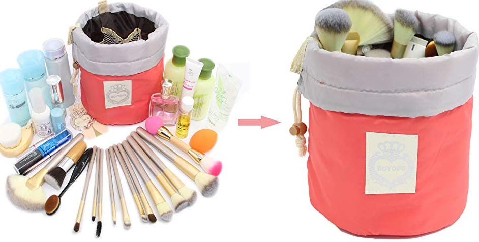 HOYOFO Travel Drawstring Makeup Bag