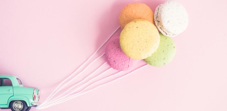 Screenshot of macarons from Sweet Spot Macarons' website