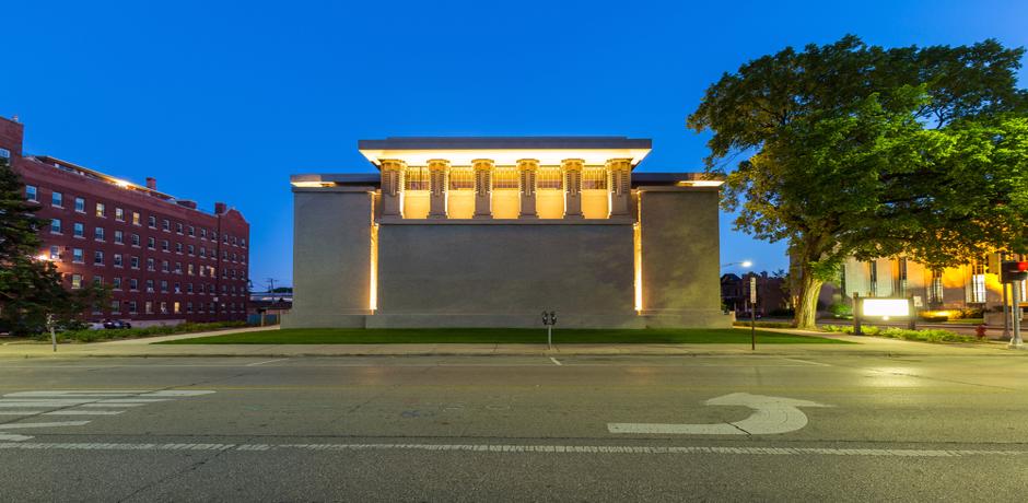 The Unity Temple in Chicago