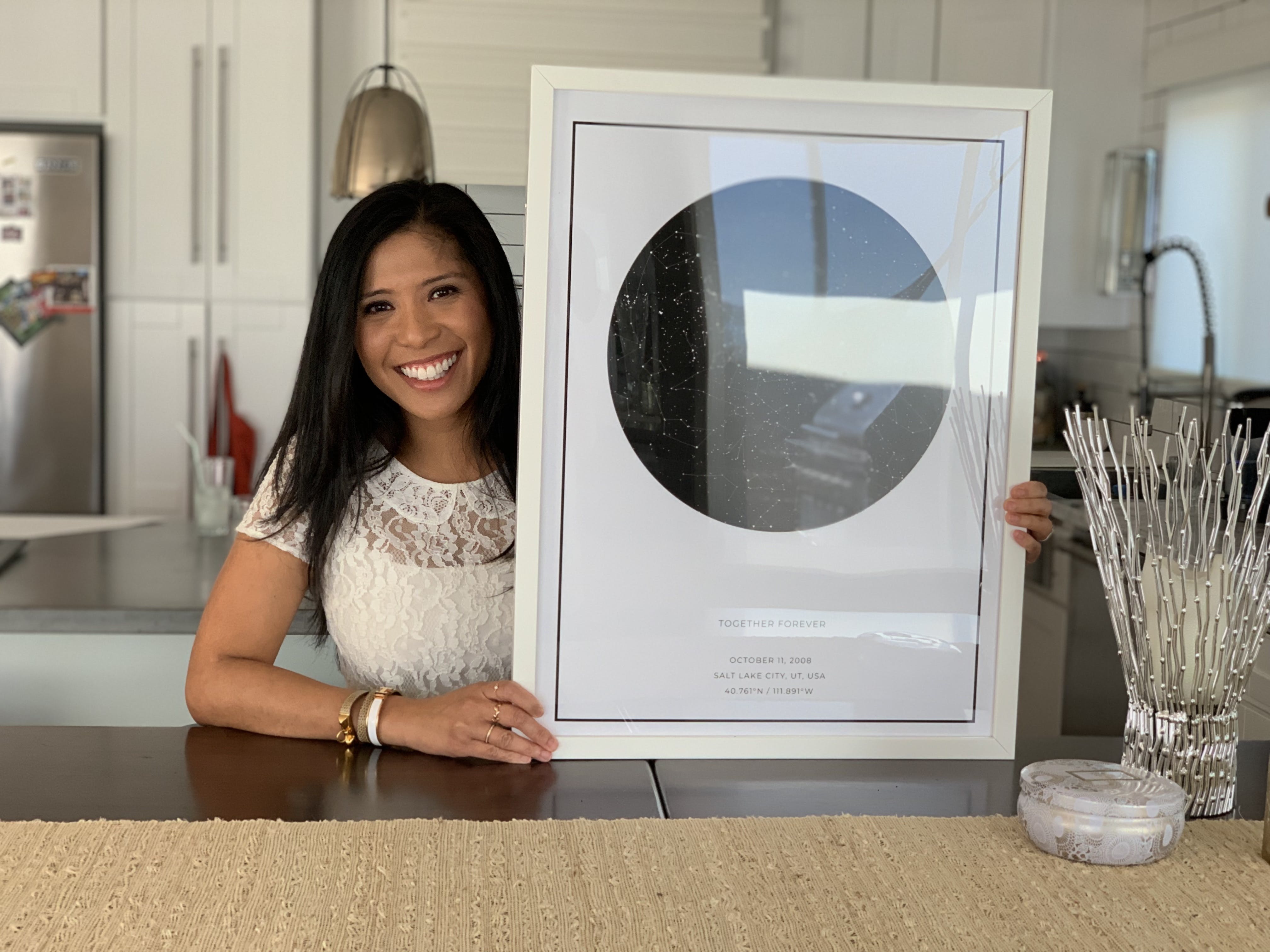 A custom star map is the best wedding gift