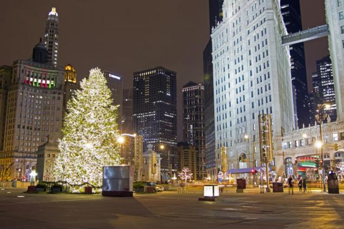 The, poundChristmastreeintheMillenniumSquare