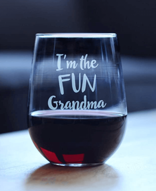 Bevvee Fun Grandma Wine Glass