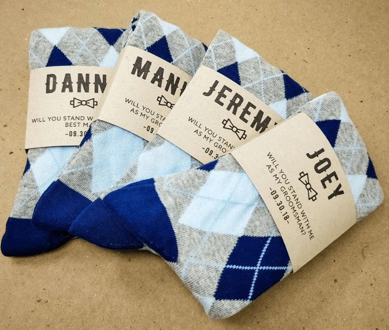 No Cold Feet Groomsman Socks