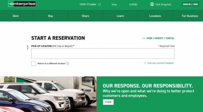 Enterprise car rental Chicago