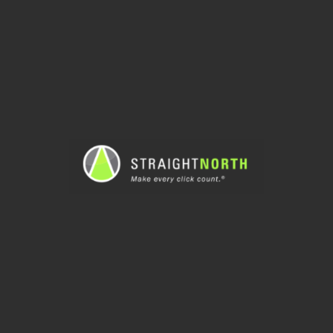straight north