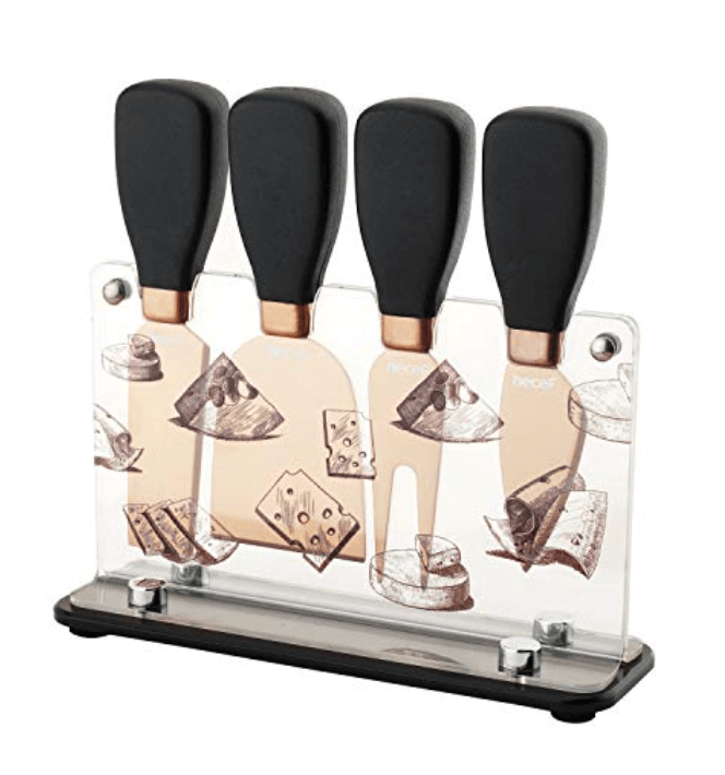 Hecef Cheese Knife and Acrylic Stand Set