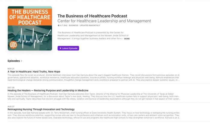 The Business of Healthcare Podcast