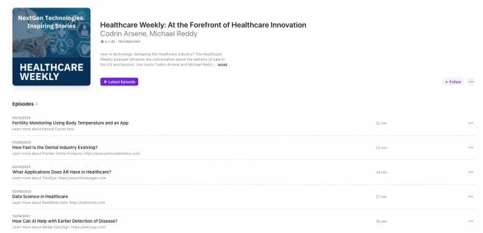 Healthcare Weekly podcast